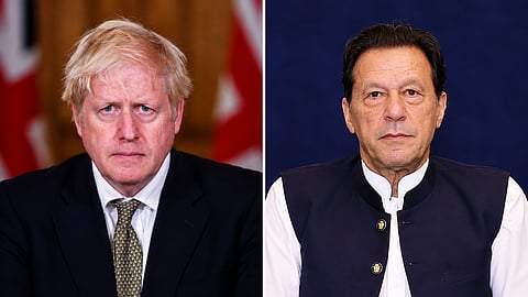 Boris Johnson and Imran Khan