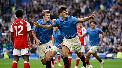 Defending champions Arsenal thrashed 3-0 by Brighton