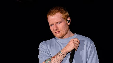 Ed Sheeran at the Philadelphia concert on Saturday
