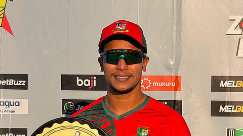 Bangladesh all-rounder Mohammad Saifuddin.