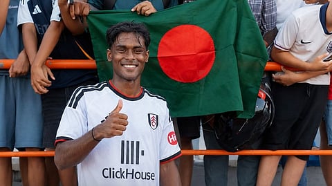 England-born Bangladeshi footballer Farhaan Ali Wahid.