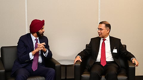 Prime Minister Tarique Rahman and World Bank Group President Ajay Banga.