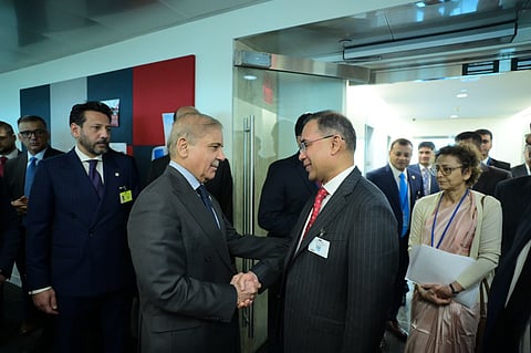 PM Tarique meets his Pakistani counterpart Muhammad Shehbaz Sharif on the sidelines of the 81st session of the United Nations General Assembly on September 24, 2026.