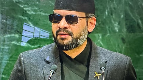 Nepal Prime Minster Balen Shah was speaking at the UNGA on Thursday 