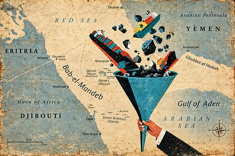A substantial portion of trade between Asia and Europe must traverse this narrow strip of water