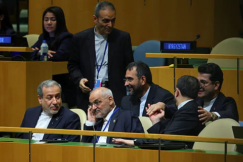 Iranian Foreign Minister Abbas Araghchi and other delegates attend the 81st United Nations General Assembly (UNGA) at UN headquarters in New York City, US, September 23, 2026