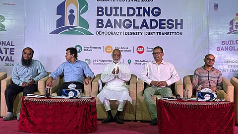 Moyeen Khan was speaking as chief guest at the inaugural ceremony of the "DUDS-ActionAid National Debate Festival 2026" at the TSC Auditorium