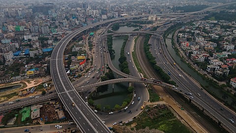 A photo of the Elevated Expressway in the capital.