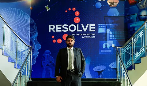 Uzair Ansari, director of artificial intelligence at Pakistan's national space agency, SUPARCO, poses during an interview with Reuters in Karachi, Pakistan, May 4, 2026.