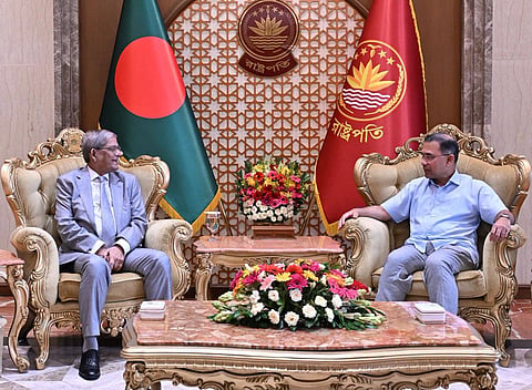 Prime Minister Tarique Rahman pays a courtesy call on President Mirza Fakhrul Islam Alamgir on September 29, 2026.