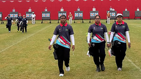 Members of Bangladesh's archery team in the Asian Games 2026.
