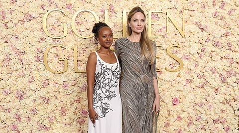Zahara Jolie (left) with her mother Angelina Jolie (right)