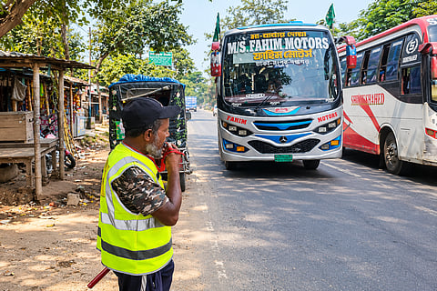 For three years, Shafi has directed traffic for free. Nobody hired him
