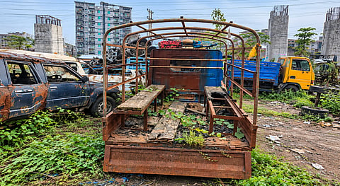 This vehicle was used to carry and burn six dead bodies on August 5, 2024