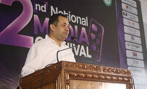 State Minister for Information and Broadcasting Yasser Khan Choudhury today addressed the closing ceremony of Second National Media Carnival 2026 as the chief guest at Notre Dame College in the capital