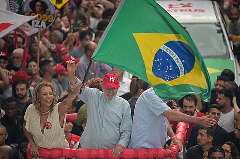 Brazilian President and Workers' Party (PT) candidate for reelection Luiz Inacio Lula da Silva attends a campaign rally, ahead of the general election, in Belo Horizonte, Brazil, October 2, 2026