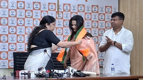 Koel Mallick joined the ruling party in the presence of Sashi Agnihotri, state BJP general secretary.