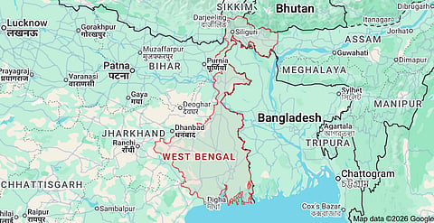 Map of West Bengal