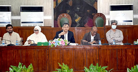 More than 60 representatives of families of martyrs and injured July warriors took part in the the sixth meeting of the Special Committee on Constitutional Amendment, held at the Cabinet Room of the Jatiya Sangsad Bhaban with committee Chairman and Home Minister Salahuddin Ahmed in the chair on October 6, 2026.

