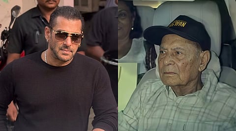 Salman Khan and Salim Khan attend Sipaara's first birthday.