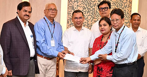 Prime Minister Tarique Rahman at a view-exchange meeting with representatives of the Hindu and Buddhist communities at his office at the Secretariat on October 7, 2026.