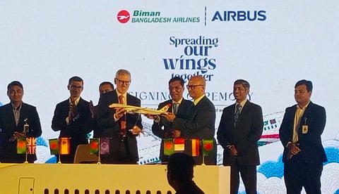 Biman Bangladesh Airlines on October 7, 2026, signed an agreement with European aircraft manufacturer Airbus to acquire 10 aircraft.
