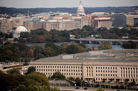 The Pentagon building is seen in Arlington, Virginia, US October 9, 2020. 