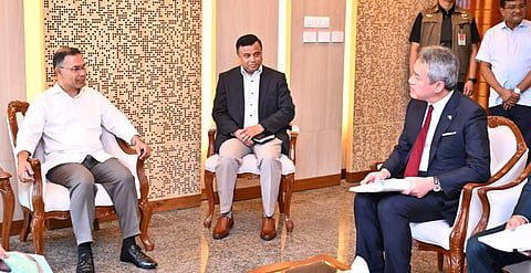 A high-level delegation of Marubeni Corporation, led by its President and CEO Masayuki Omoto meets Prime Minister Tarique Rahman on October 11, 2026