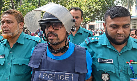 Zunaid Ahmed Palak being produced before the Dhaka Metropolitan Senior Special Judge Court in 2025