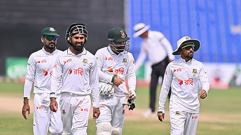 Afghanistan lost five wickets on the final day and finished on 346/8.