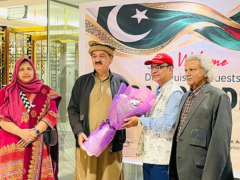 A 15-member cultural troupe from Bangladesh arrives in Islamabad, Pakistan