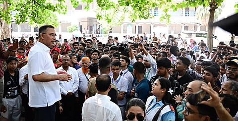 Prime Minister Tarique Rahman on October 17, 2026 visited Dhaka Residential Model College in the capital