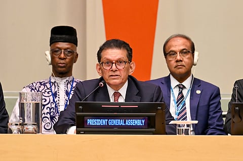 President of the United Nations General Assembly (UNGA) Khalilur Rahman