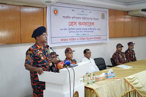 At a press briefing in the Fire Service headquarters on October 17, 2026.