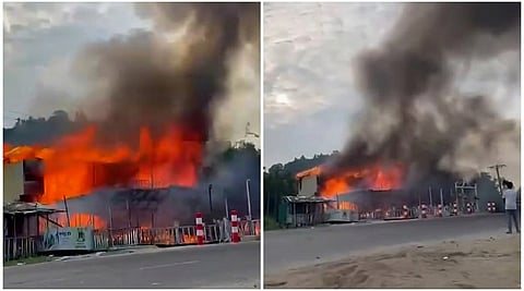 Tuptup Resto & Resort in Patuartek, in the Inani Beach area of Cox’s Bazar, catches fire on October 17, 2026
