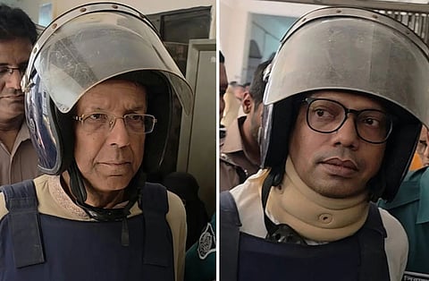 Former law minister Anisul Huq and former state minister for ICT Zunaid Ahmed Palak