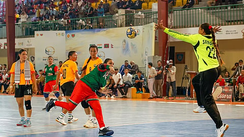 Bangladesh women’s handball team dominated from start to finish to secure a 13-goal victory.