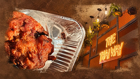 Fried chicken with cockroach (from facebook)