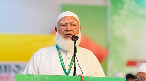 Leader of the Opposition and Bangladesh Jamaat-e-Islami Ameer Dr Shafiqur Rahman addressing a conference of former Sathi (associate) and Sodosya (members) of Bangladesh Islami Chhatra Shibir, organised by Chattogram city Jamaat at the GEC Convention Centre on October 20, 2026.
