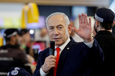 Israeli Prime Minister Benjamin Netanyahu meets members of the public at a mall, ahead of Israel’s national election, in Ramla, Israel October 19, 2026.