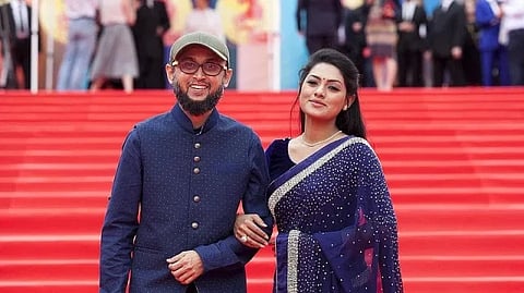 Mostofa Sarwar Farooki and Nusrat Imrose Tisha