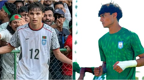 Ronan Sullivan (L), Mahe Khan.