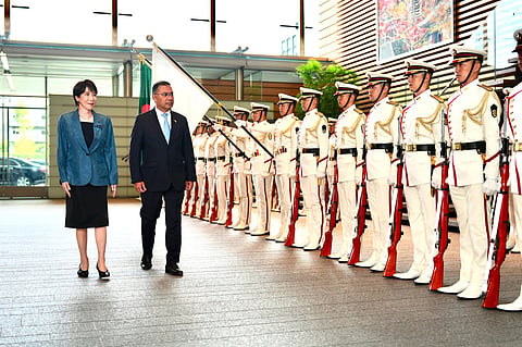 Prime Minister Tarique Rahman and Japanese Prime Minister Sanae Takaichi in Tokyo on October 27, 2026.