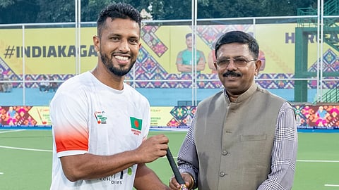 Jimmy received a special honour from the organising committee for playing his 150th international match.