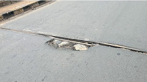 The new bridge of Borim became damage