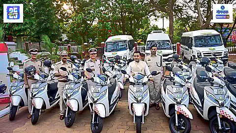 CM Pramod Sawant, Traffic Police Goa vehicles