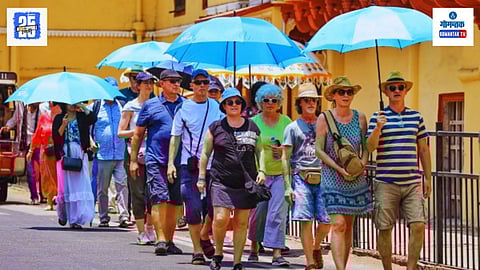 Foreign tourists in Goa