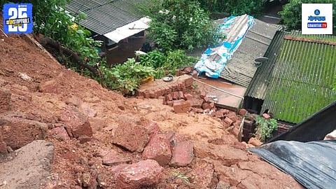House Damaged In Goa Landslide 