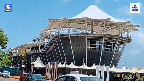 Mandovi river terminal building construction
