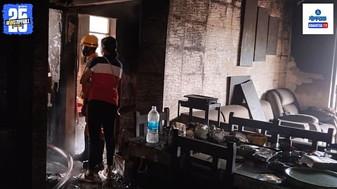 Flat In Ponda Gutted In Fire